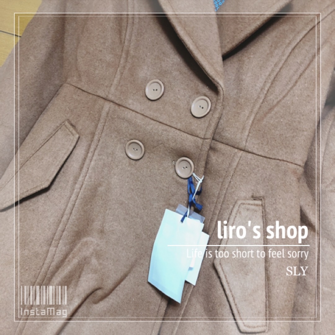 SLY(スライ)のSLY♡ BIG COLLAR FLARE COAT レディースのジャケット/アウター(ロングコート)の商品写真