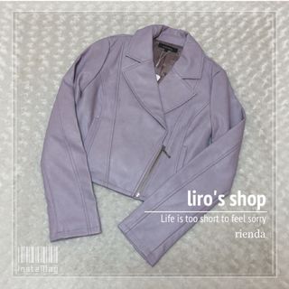 rienda - rienda♡ BackレースUPライダースJKの通販 by liro's shop