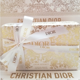 ディオール(Dior)の【新品未開封】DIOR限定X'masコフレ2023限定リボン紙袋:サンプル6点(コフレ/メイクアップセット)