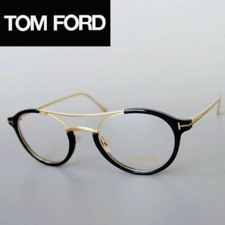 トムフォード(TOM FORD)の【クーポン❣️】トムフォード　メガネ　ゴールド×ブラック☆(サングラス/メガネ)