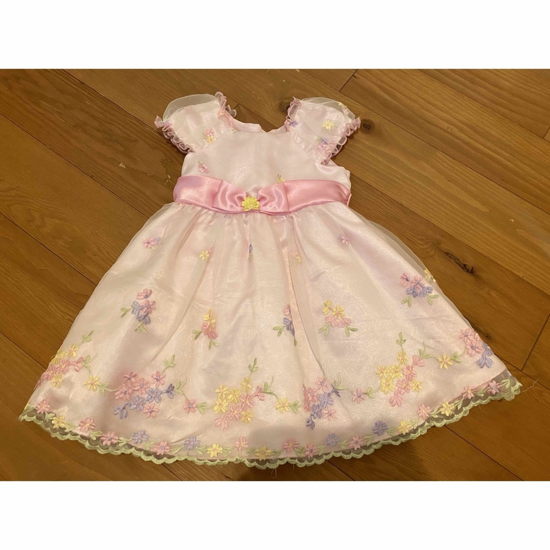 コストコ(コストコ)の女の子　ピンクのドレス　4T キッズ/ベビー/マタニティのキッズ服女の子用(90cm~)(ワンピース)の商品写真