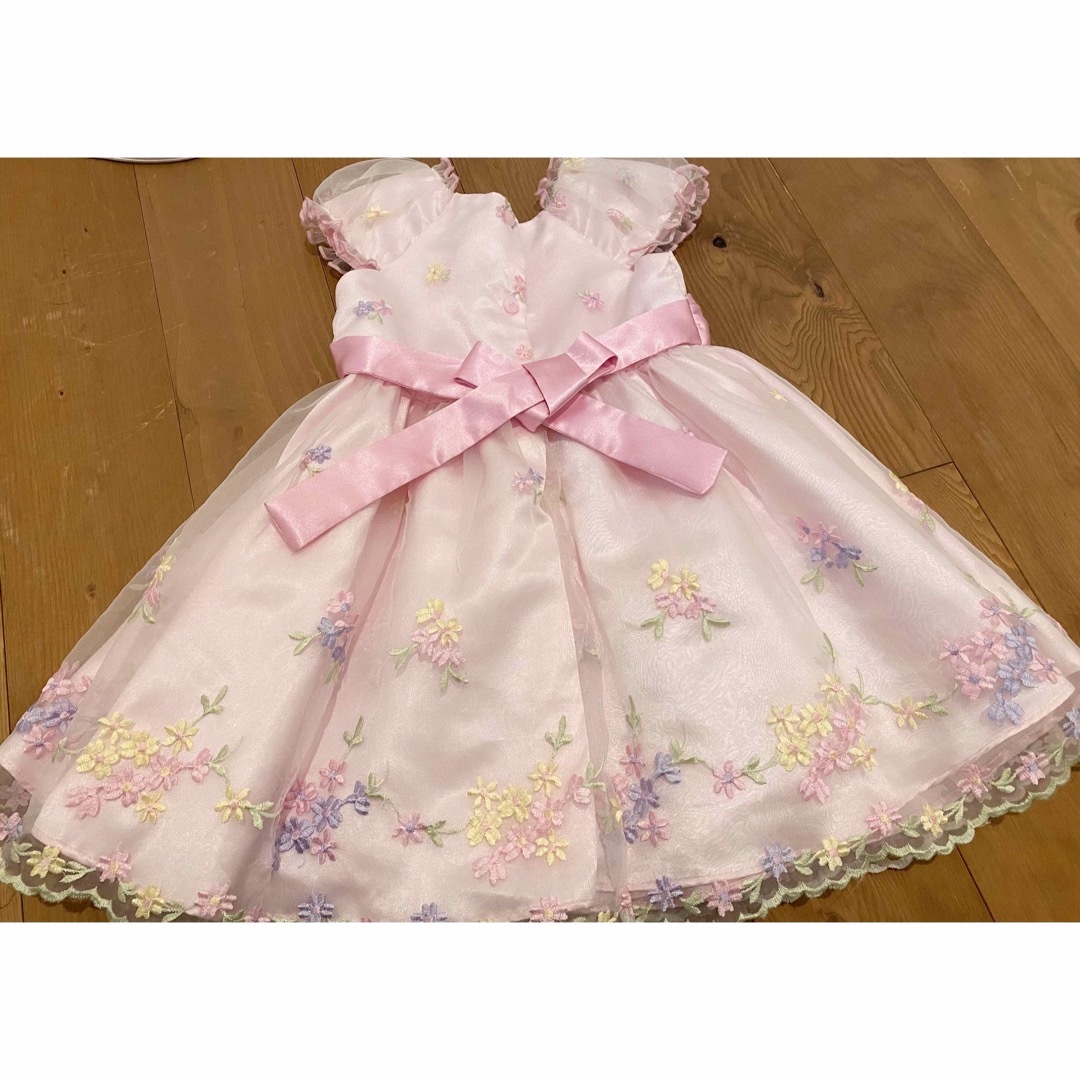 コストコ(コストコ)の女の子　ピンクのドレス　4T キッズ/ベビー/マタニティのキッズ服女の子用(90cm~)(ワンピース)の商品写真