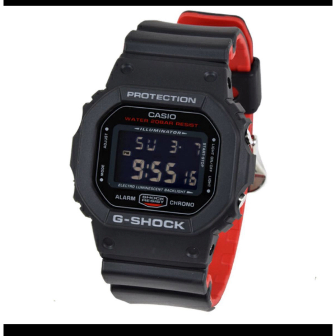 G-SHOCK(ジーショック)のCASIO G-SHOCK DW-5600HR-1 美品 メンズの時計(腕時計(アナログ))の商品写真