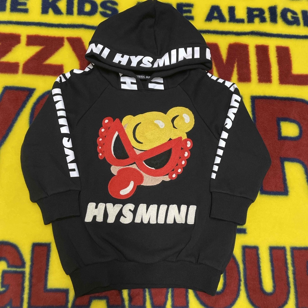 HYSTERIC MINI(ヒステリックミニ)の【専用】刺繍ローリング裏毛パーカー(90)🖤 キッズ/ベビー/マタニティのキッズ服女の子用(90cm~)(ジャケット/上着)の商品写真