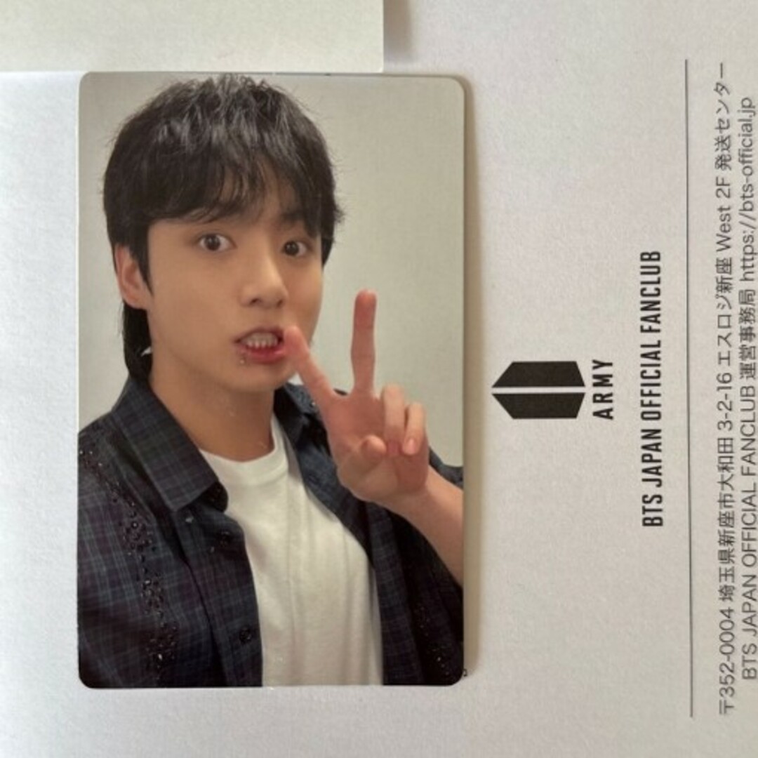 BTS JUNGKOOK JPFC当選 公式 ラキドロ トレカ フォトカード BTS JUNGKOOK JPFC当選 公式 ラキドロ トレカ フォトカード