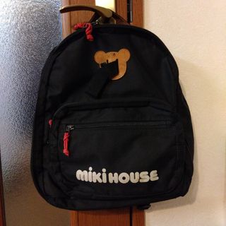 ミキハウス(mikihouse)のミキハウス マザーズリュック  大容量  ブラック(リュック/バックパック)