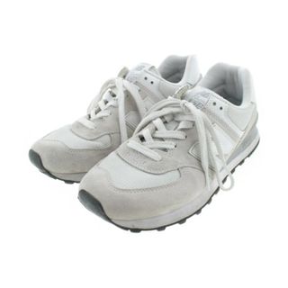 ニューバランス(New Balance)のNew Balance ニューバランス スニーカー 27cm 白xグレー 【古着】【中古】(スニーカー)