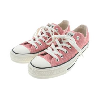 コンバース(CONVERSE)のCONVERSE コンバース スニーカー 24cm ピンク系x白系 【古着】【中古】(スニーカー)