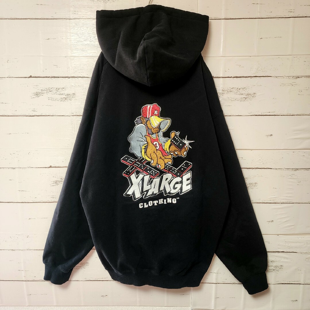 XLARGE エクストララージ ブランドロゴパーカー M シャーク