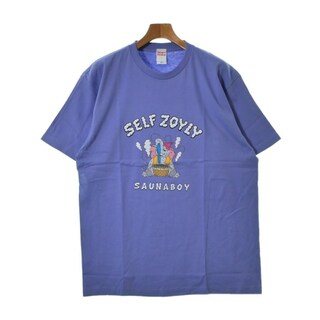 SAUNA サウナ Tシャツ・カットソー XL 青紫系 【古着】【中古】(Tシャツ/カットソー(半袖/袖なし))