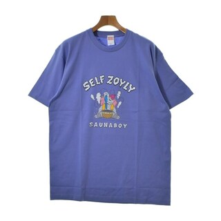 SAUNA サウナ Tシャツ・カットソー XL 青紫系 【古着】【中古】(Tシャツ/カットソー(半袖/袖なし))