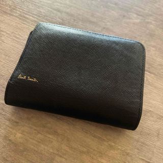 ■新品■未使用■ Paul Smith ポールスミス レザー 二つ折り 財布 ウォレット 小銭入れ 札入れ メンズ ブラック系 AQ3375