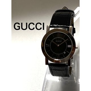 グッチ(Gucci)の極美品！　GUCCI グッチ　電池&ベルト新品　ユニセックスサイズ　男女兼用(腕時計(アナログ))