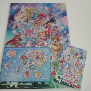 バンダイナムコエンターテインメント(BANDAI NAMCO Entertainment)のトロピカルージュプリキュア　ナムコ　クリアファイル　シール　使用済みムビチケ(クリアファイル)