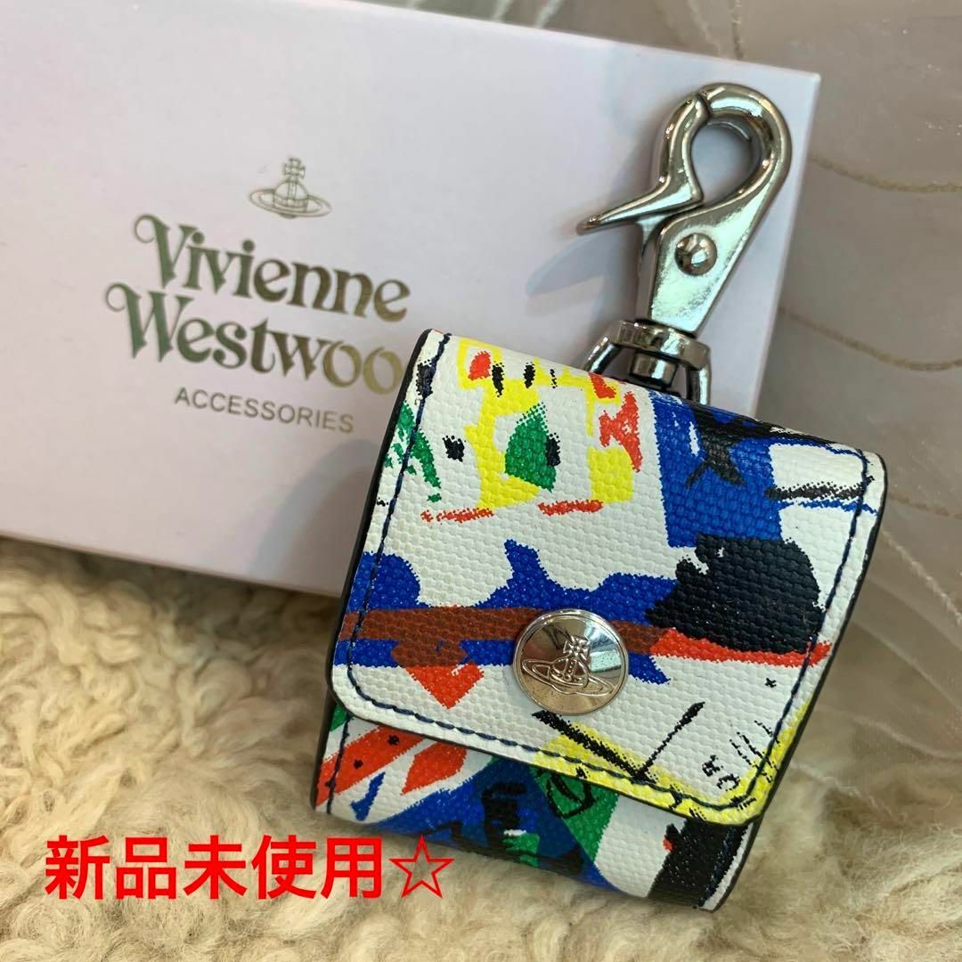 Vivienne Westwood(ヴィヴィアンウエストウッド)の☆新品未使用☆ヴィヴィアンウエストウッド イヤホンケース マルチカラー レディースのファッション小物(その他)の商品写真