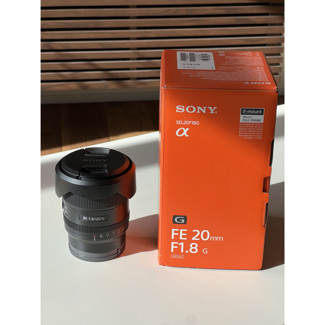 美品】FE 20mm F1.8 G SEL20F18G 保護フィルター付き 美品】FE 20mm F1.8 G SEL20F18G 保護フィルター付き