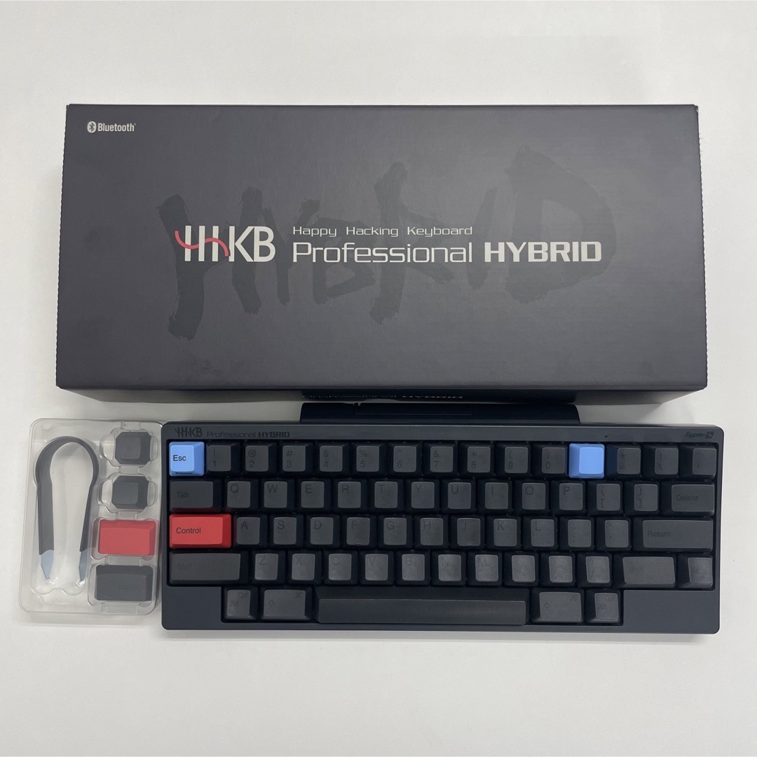 PFU(ピーエフユー)のHHKB Professional HYBRID Type-S 英語配列／墨 スマホ/家電/カメラのPC/タブレット(PC周辺機器)の商品写真