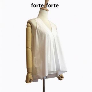 フォルテフォルテ(forte_forte)のforte_forte ノースリーブ フレア ブラウス(シャツ/ブラウス(半袖/袖なし))