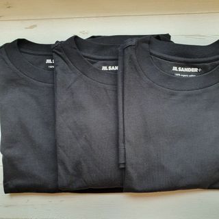 ジルサンダー(Jil Sander)の【新品・未使用】Jil Sander コットンTシャツ 3枚セット　黒Sサイズ(Tシャツ/カットソー(半袖/袖なし))