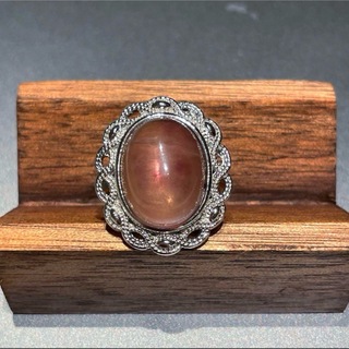 フローライト天然石　(ピンク・パープル)パワーストーン指輪リングフリーサイズ(リング(指輪))