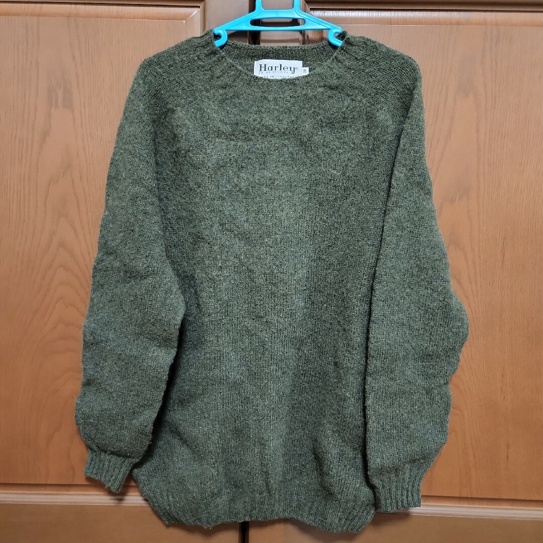 Harley of Scotland - Harley OF SCOTLAND　カーキ色ニット