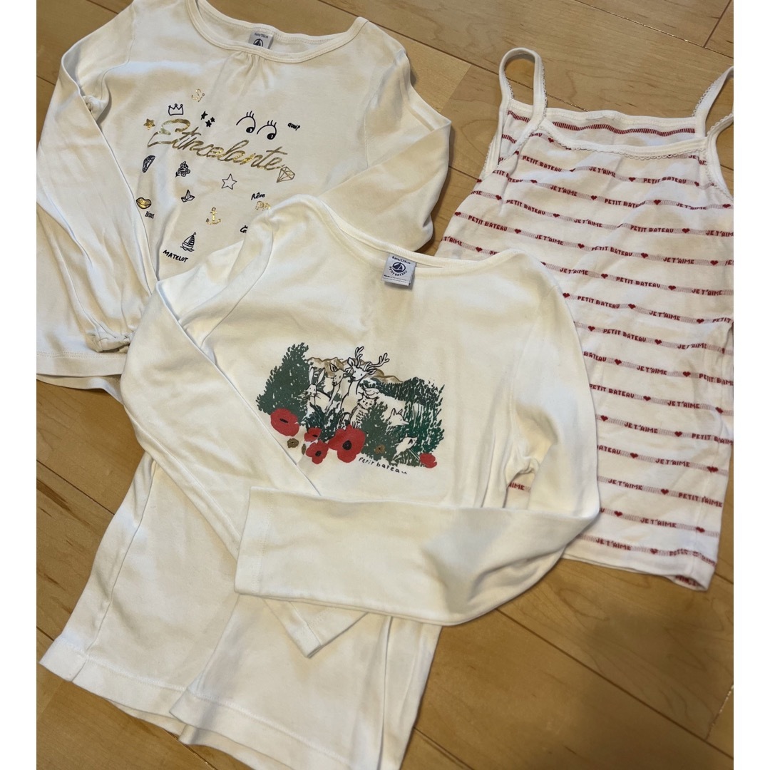 PETIT BATEAU(プチバトー)のプチバトー　6ans.8ans おまとめ キッズ/ベビー/マタニティのキッズ服女の子用(90cm~)(Tシャツ/カットソー)の商品写真