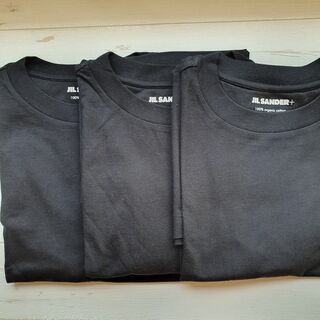ジルサンダー(Jil Sander)の【新品・未使用】Jil Sander コットンTシャツ 3枚セット　黒XLサイズ(Tシャツ/カットソー(半袖/袖なし))