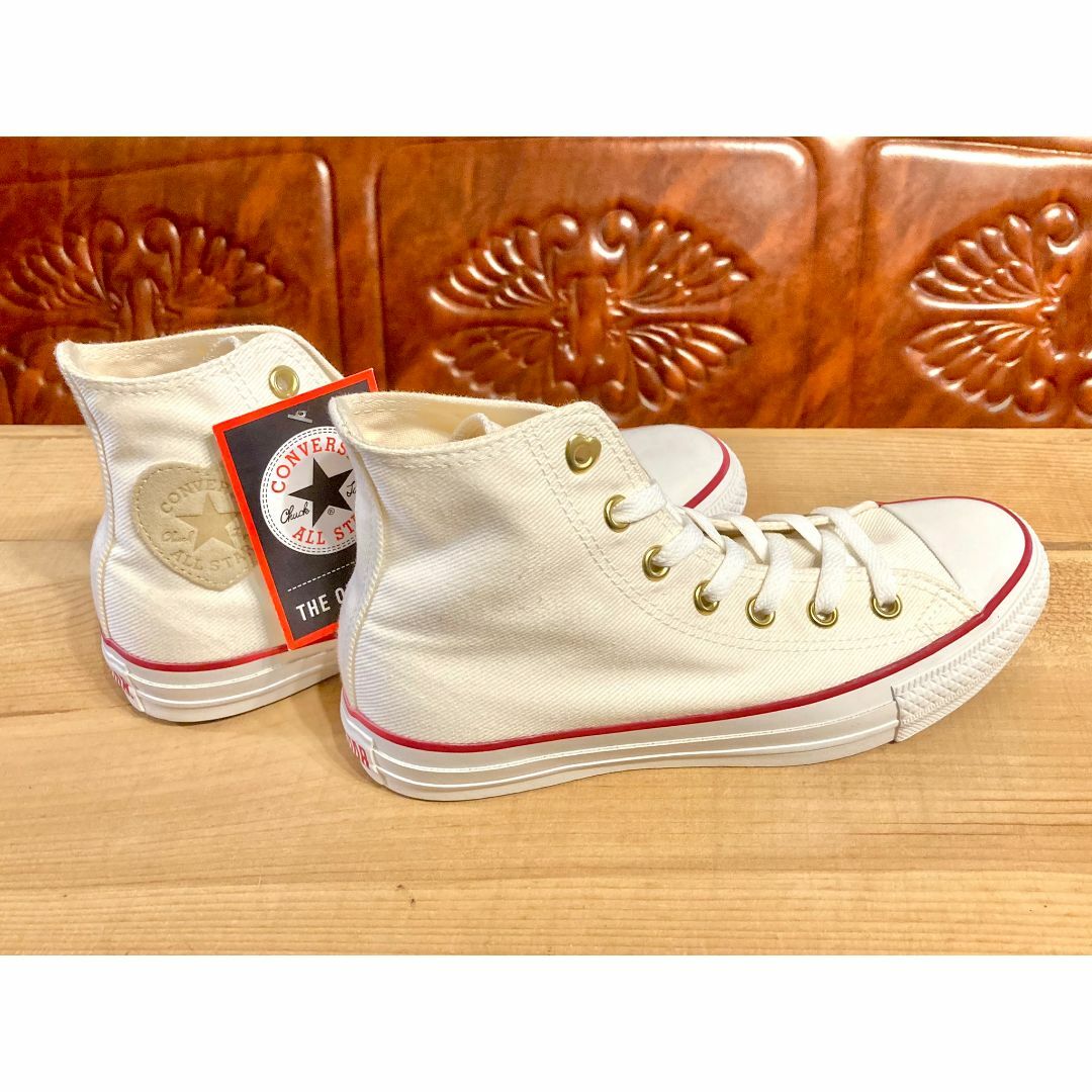 CONVERSE(コンバース)の★希少レア!コンバース オールスター ハートパッチ 白 デニム デッド 239★ レディースの靴/シューズ(スニーカー)の商品写真