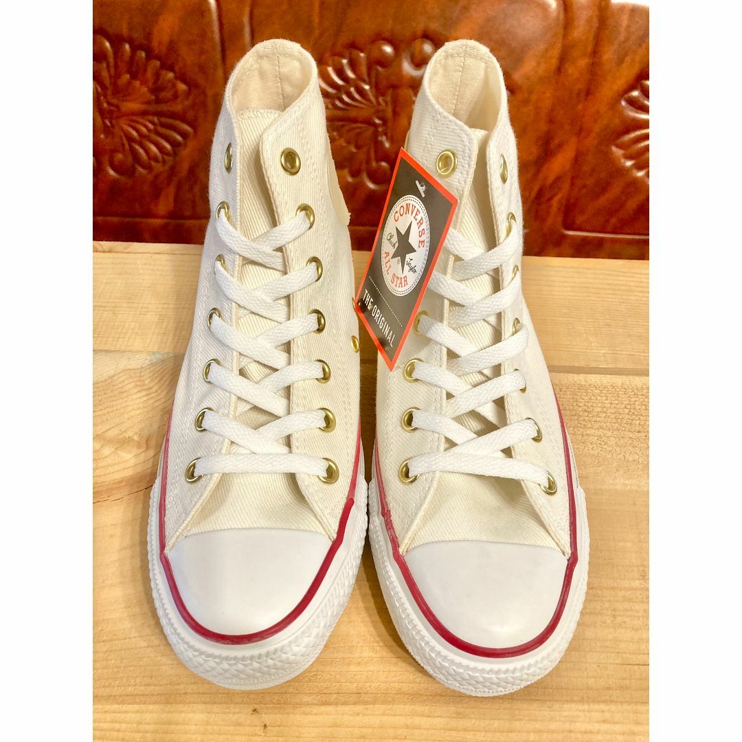 CONVERSE(コンバース)の★希少レア!コンバース オールスター ハートパッチ 白 デニム デッド 239★ レディースの靴/シューズ(スニーカー)の商品写真