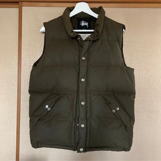 STUSSY - Stussy × British Millerain down vest M