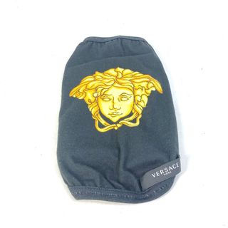 ヴェルサーチ(VERSACE)のヴェルサーチ VERSACE クリスタル メドゥーサ スモール ペット Tシャツ 服 アパレル ワンちゃん 犬 ドッグ DOG ペット用品 雑貨 コットン ブラック 未使用(犬)