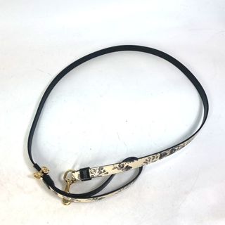 グッチ(Gucci)のグッチ GUCCI エクストラ スモール ペット リード 692955 ハーバリウム ペット 犬 ドッグ DOG リード レザー ブラック 未使用(犬)