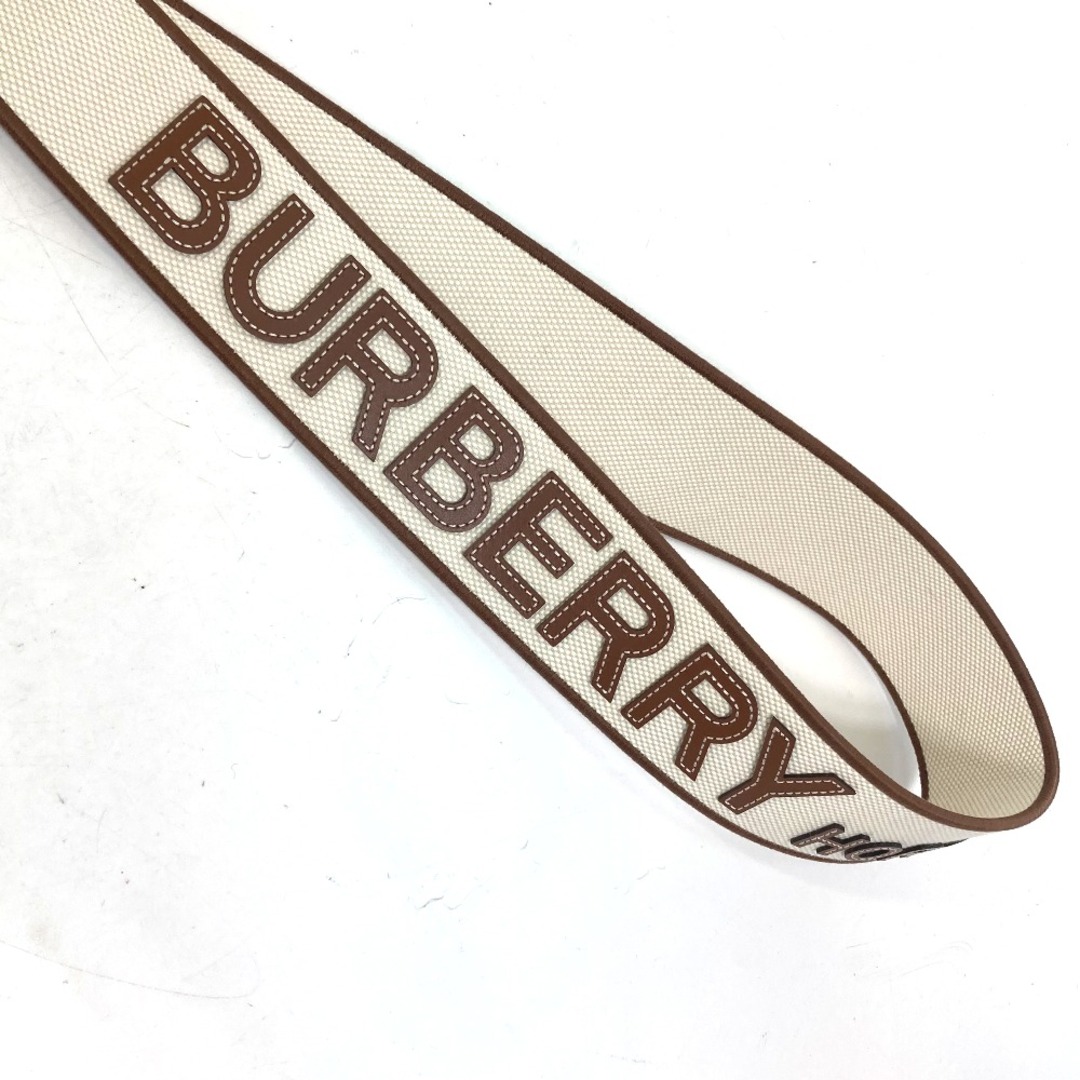 BURBERRY(バーバリー)のバーバリー BURBERRY ロゴ ショルダーストラップ キャンバス ホワイト 美品 スマホ/家電/カメラのスマホアクセサリー(ストラップ/イヤホンジャック)の商品写真