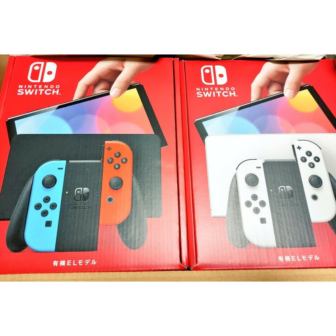 ゲームソフトゲーム機本体【新品】Switch　有機EL　2台