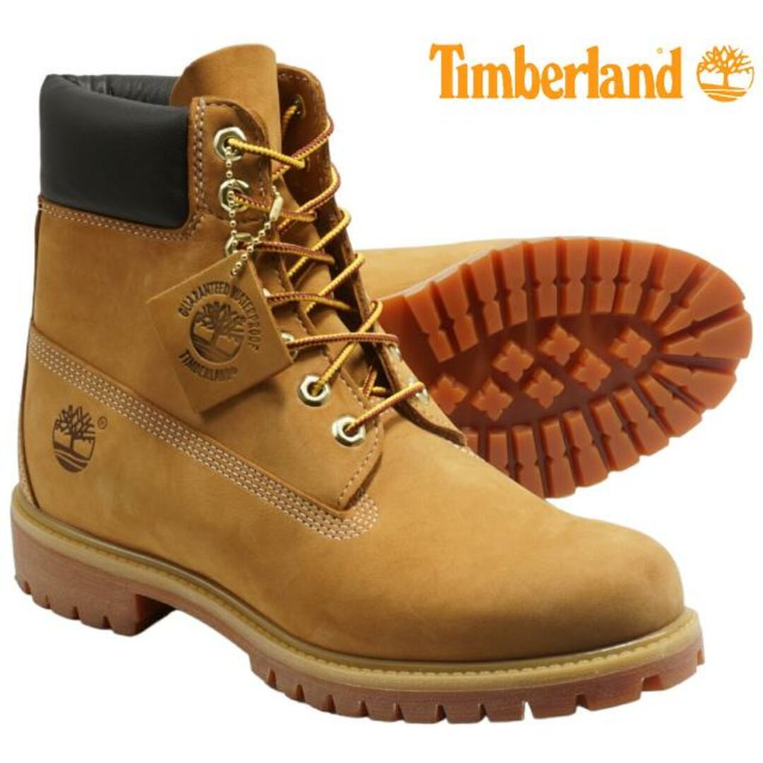 【靴幅 W(ワイド)】Timberland ティンバーランド 6 Inch Premium Boot 6インチ プレミアム ブーツ TB010061713 WHEAT NUBUCK ウィート ヌバック イエロー メンズのサムネイル
