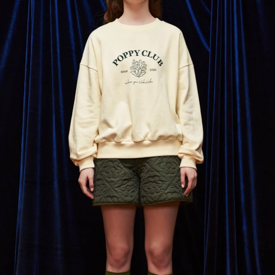 POPPY CLUB SWEATSHIRTS (OFF-WHITE) レディースのトップス(トレーナー/スウェット)の商品写真