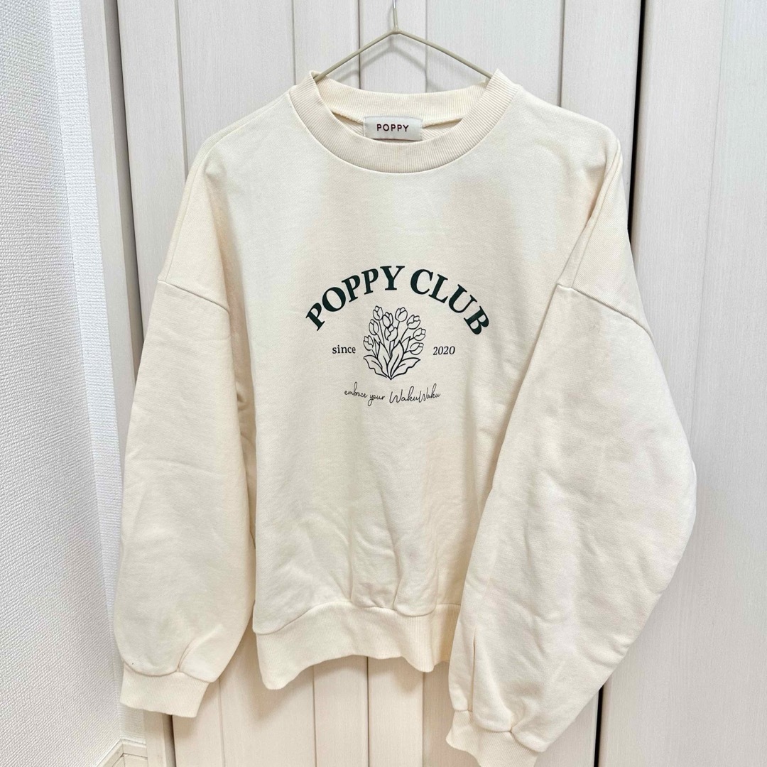 POPPY CLUB SWEATSHIRTS (OFF-WHITE) レディースのトップス(トレーナー/スウェット)の商品写真