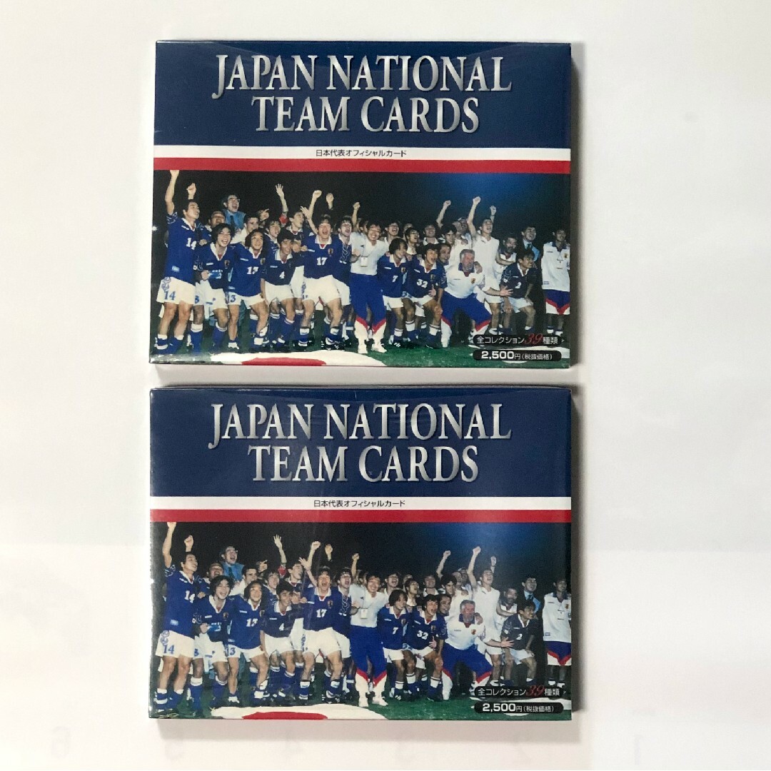 未開封シューリング付き　サッカー日本代表オフィシャルカード2箱 エンタメ/ホビーのトレーディングカード(Box/デッキ/パック)の商品写真