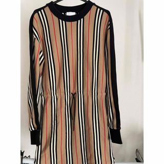 バーバリー(BURBERRY) 子供 ワンピース(女の子)(ストライプ)の通販 バーバリー(BURBERRY) 子供 ワンピース(女の子)(ストライプ)の通販