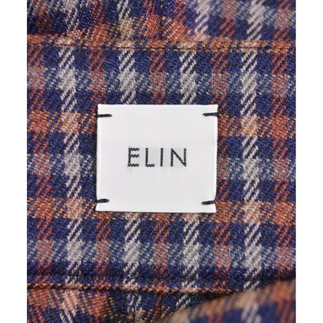 ELIN(エリン)のELIN エリン パンツ（その他） -(M位) 紺xグレーx茶(チェック) 【古着】【中古】 レディースのパンツ(その他)の商品写真