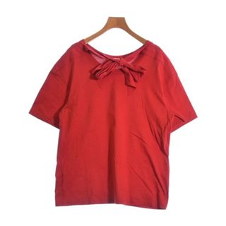 ルシェルブルー(LE CIEL BLEU)のLE CIEL BLEU ルシェルブルー Tシャツ・カットソー 36(S位) 赤 【古着】【中古】(カットソー(半袖/袖なし))