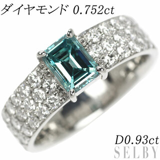 Pt900 ダイヤモンド リング 0.752ct D0.93ct(リング(指輪))