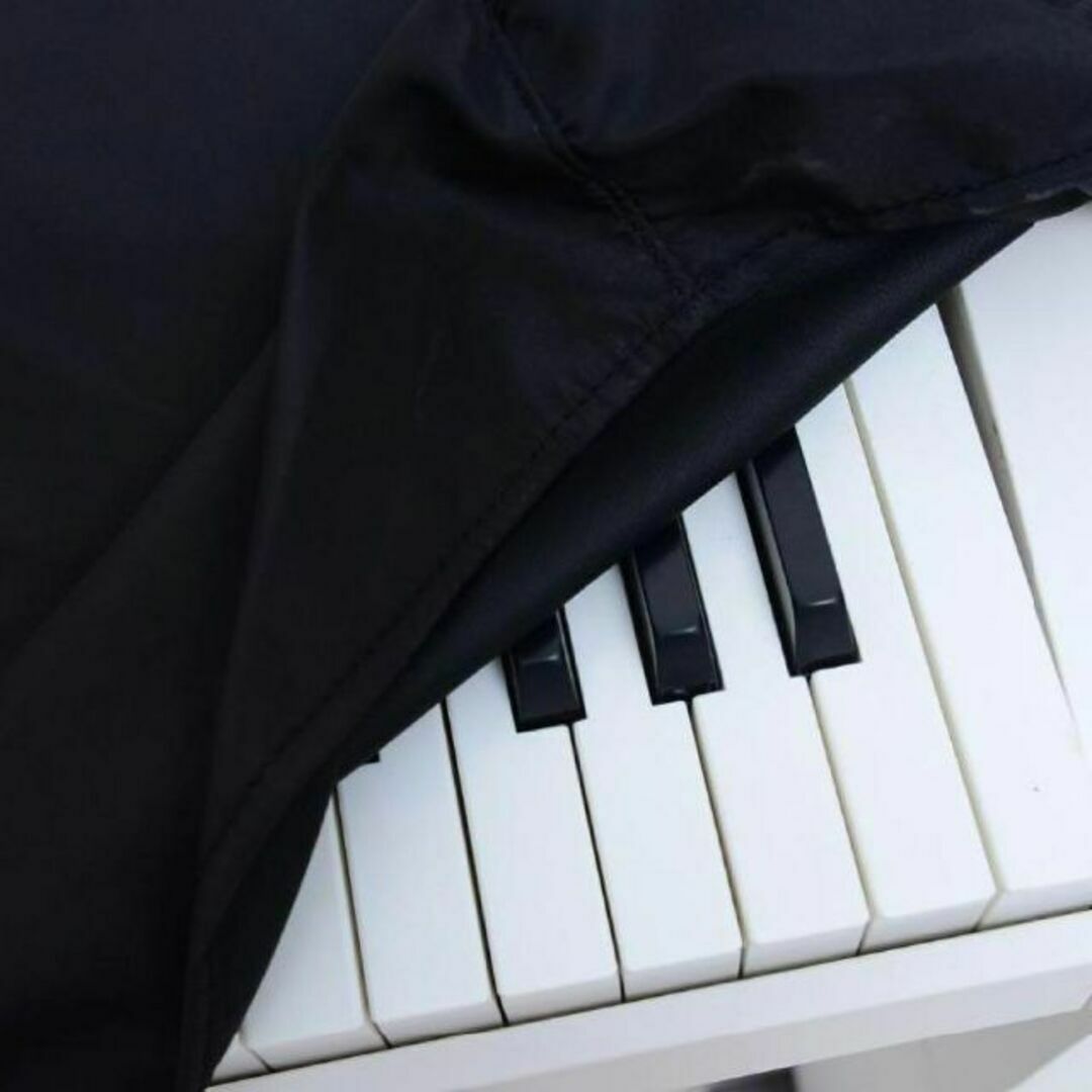✨電子ピアノカバー 88鍵 キーボードカバー 鍵盤カバー 高級感 防塵 防傷 黒 楽器の鍵盤楽器(電子ピアノ)の商品写真