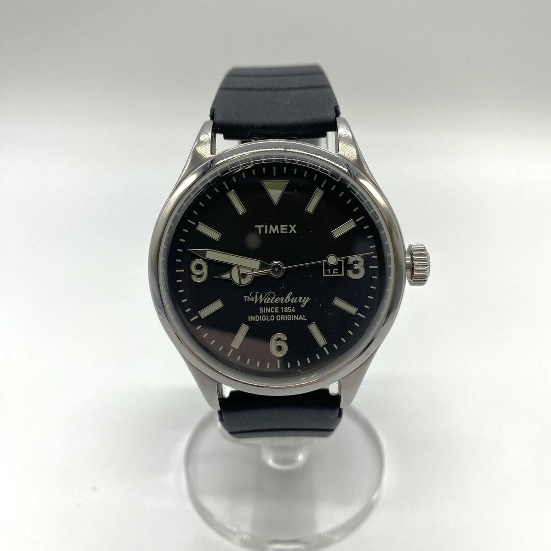 TIMEX(タイメックス)のタイメックス TW2P75000 腕時計 ウォーターレジスタント water resistant ブラック シルバー メンズ ファッション 時計 小物 USED 中古 レディースのファッション小物(腕時計)の商品写真