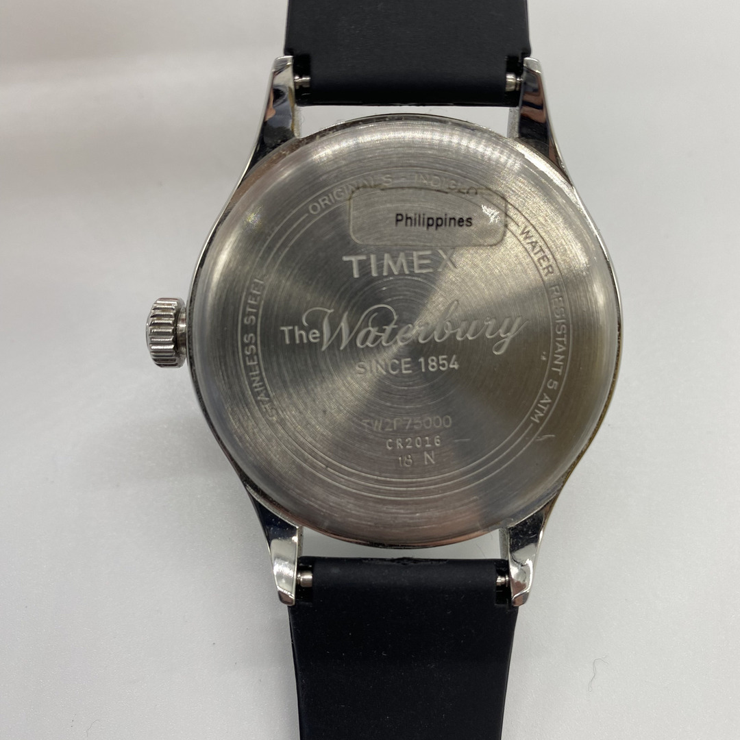 TIMEX(タイメックス)のタイメックス TW2P75000 腕時計 ウォーターレジスタント water resistant ブラック シルバー メンズ ファッション 時計 小物 USED 中古 レディースのファッション小物(腕時計)の商品写真