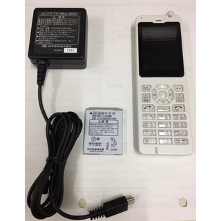 新品未使用　PHS電話機 WX01J R＋付属品KDDI