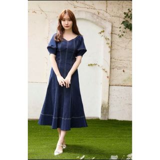 ハーリップトゥ(Her lip to)の新品 Herlipto Imperia Volume Sleeve Dress(ロングワンピース/マキシワンピース)