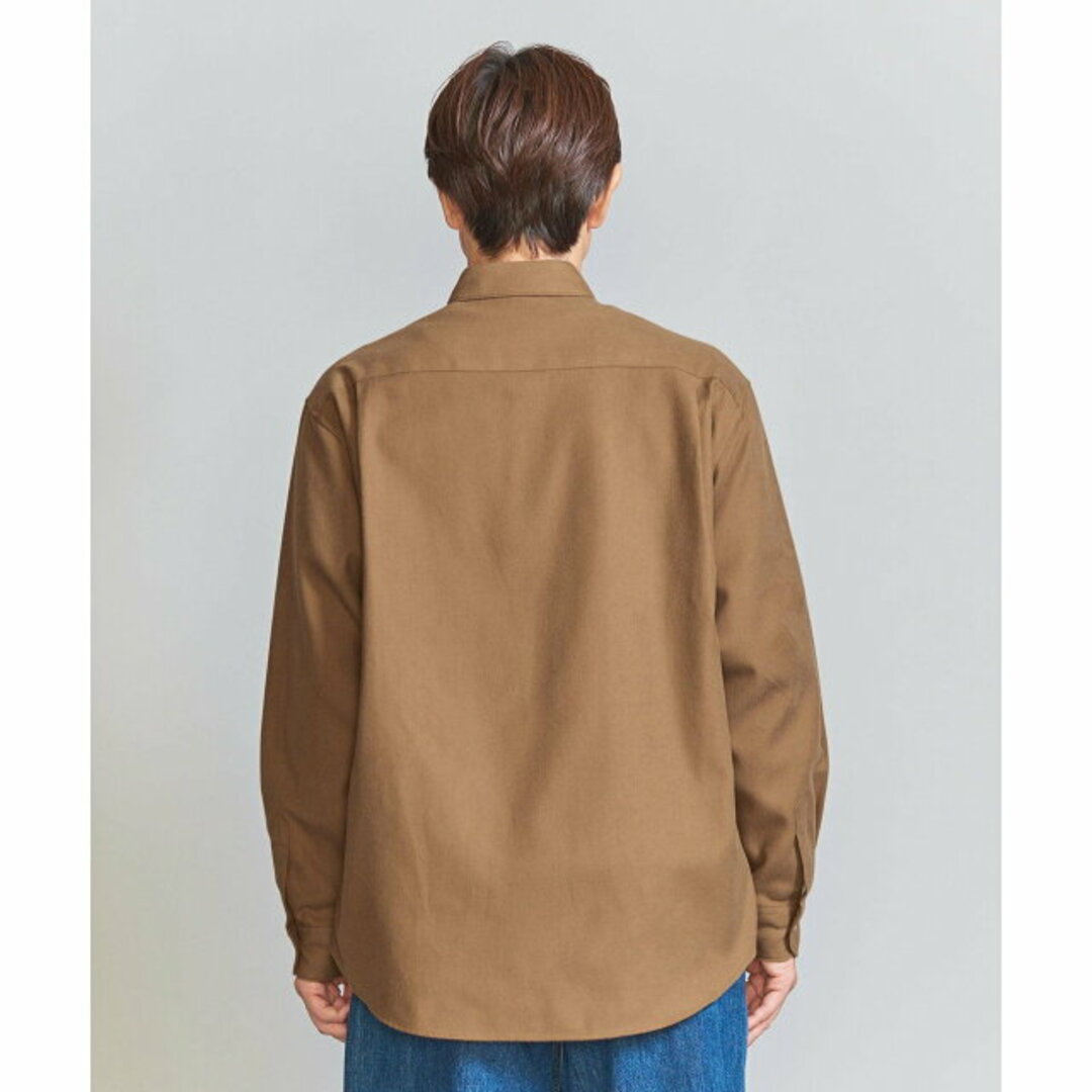 BEAUTY&YOUTH UNITED ARROWS(ビューティアンドユースユナイテッドアローズ)の【MD.BROWN】【S】コットンツイル ネル レギュラーカラー フォルム シャツ その他のその他(その他)の商品写真