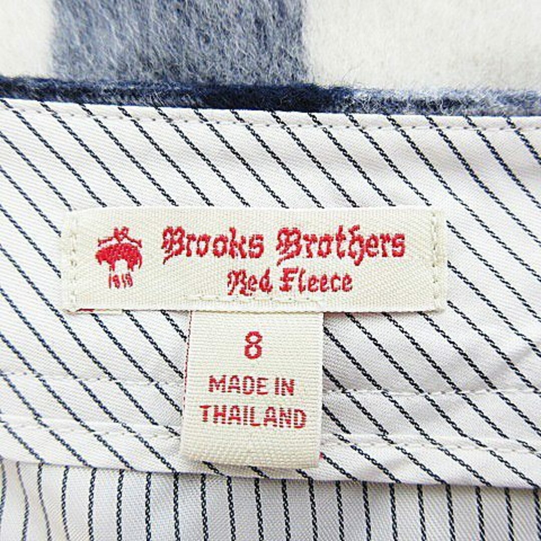 Brooks Brothers(ブルックスブラザース)のブルックスブラザーズ red fleece スカート 台形 ミニ 8 青 白 レディースのスカート(ミニスカート)の商品写真