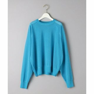 ビューティアンドユースユナイテッドアローズ(BEAUTY&YOUTH UNITED ARROWS)の【TURQUOISE】シアー クルーネック ニット プルオーバー(ニット/セーター)